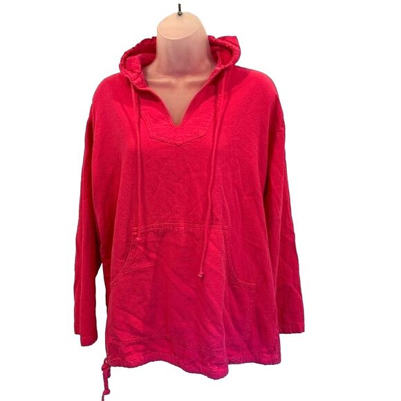 Soft Surroundings Tops - Soft Surroundings Hot Pink Hooded Pullover